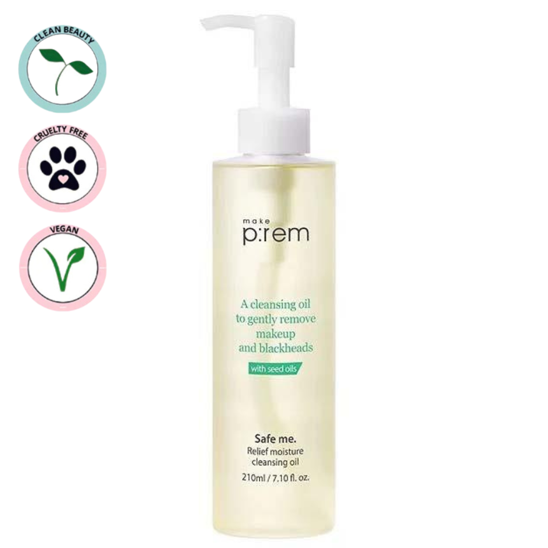 Make p:rem | Safe Me. Relief Moisture Cleansing Oil 210ml (Detergente oleoso)