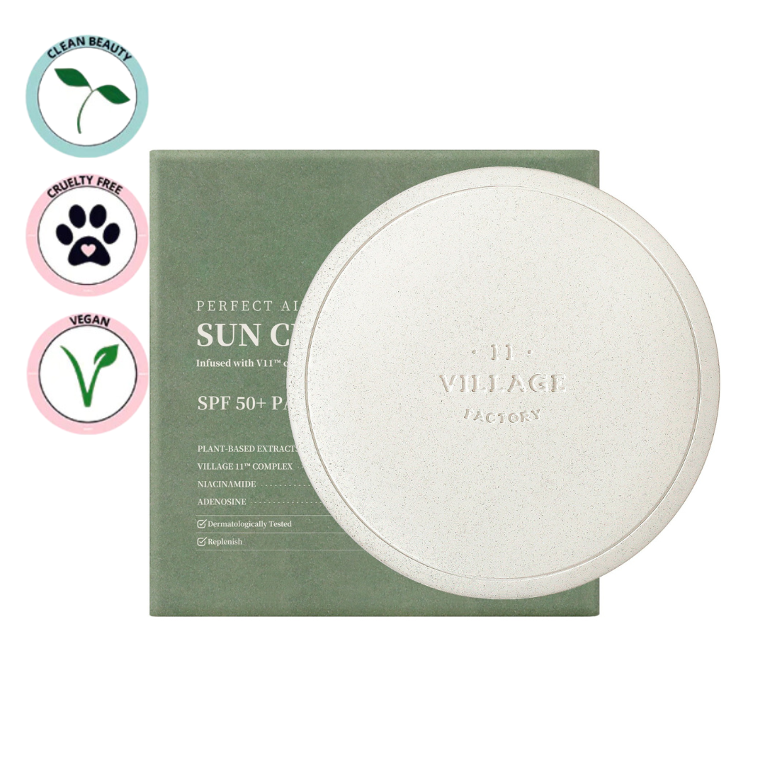 Village 11 Factory | Perfect Airy Sun Cushion SPF 50+ PA++++ 14g (Spf in formato cushion)