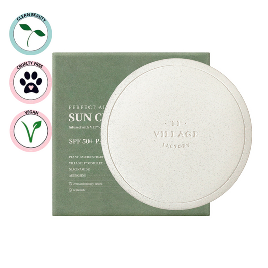 Village 11 Factory | Perfect Airy Sun Cushion SPF 50+ PA++++ 14g (Spf in formato cushion)