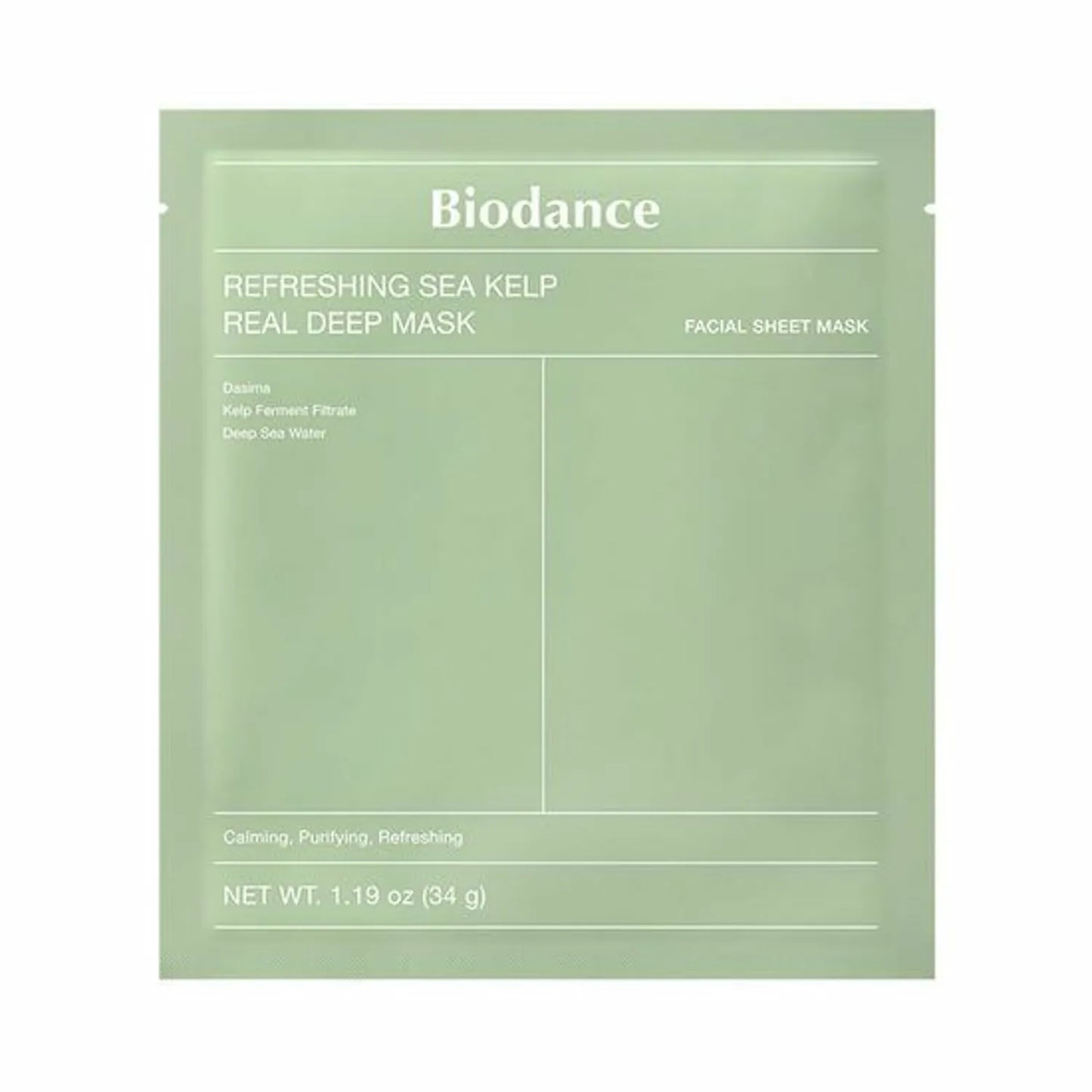 Biodance | Refreshing Sea Kelp Real Deep Mask (Maschera viso idrogel)