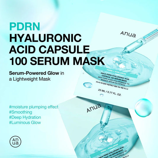Anua | PDRN Hyaluron 100 Serum Mask - 23ml