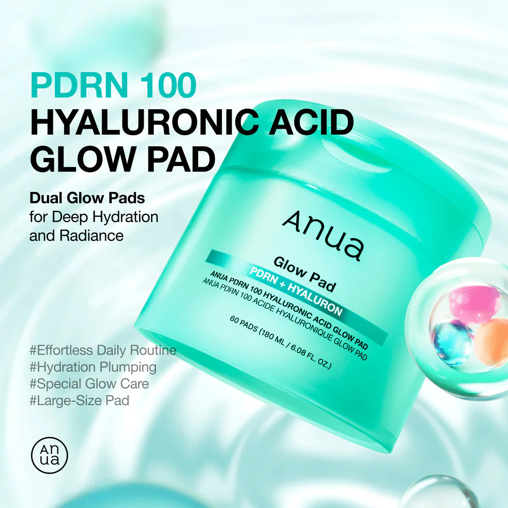 ANUA | PDRN 100 Hyaluronic Glow Pad, 60 pads 180ml (Tonico in dischetti)
