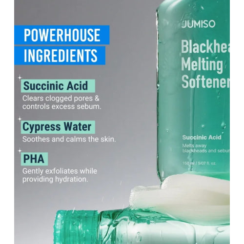 Jumiso | Blackhead Melting Softener 150ml + 40 pads + 10 estrattori