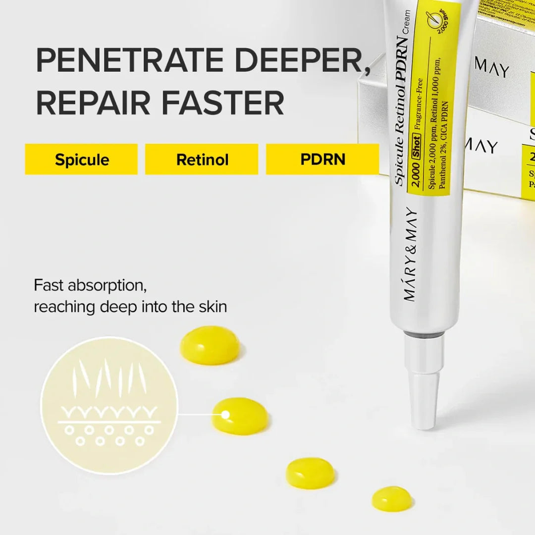 Mary&May | Spicule Retinol PDRN Cream 15g