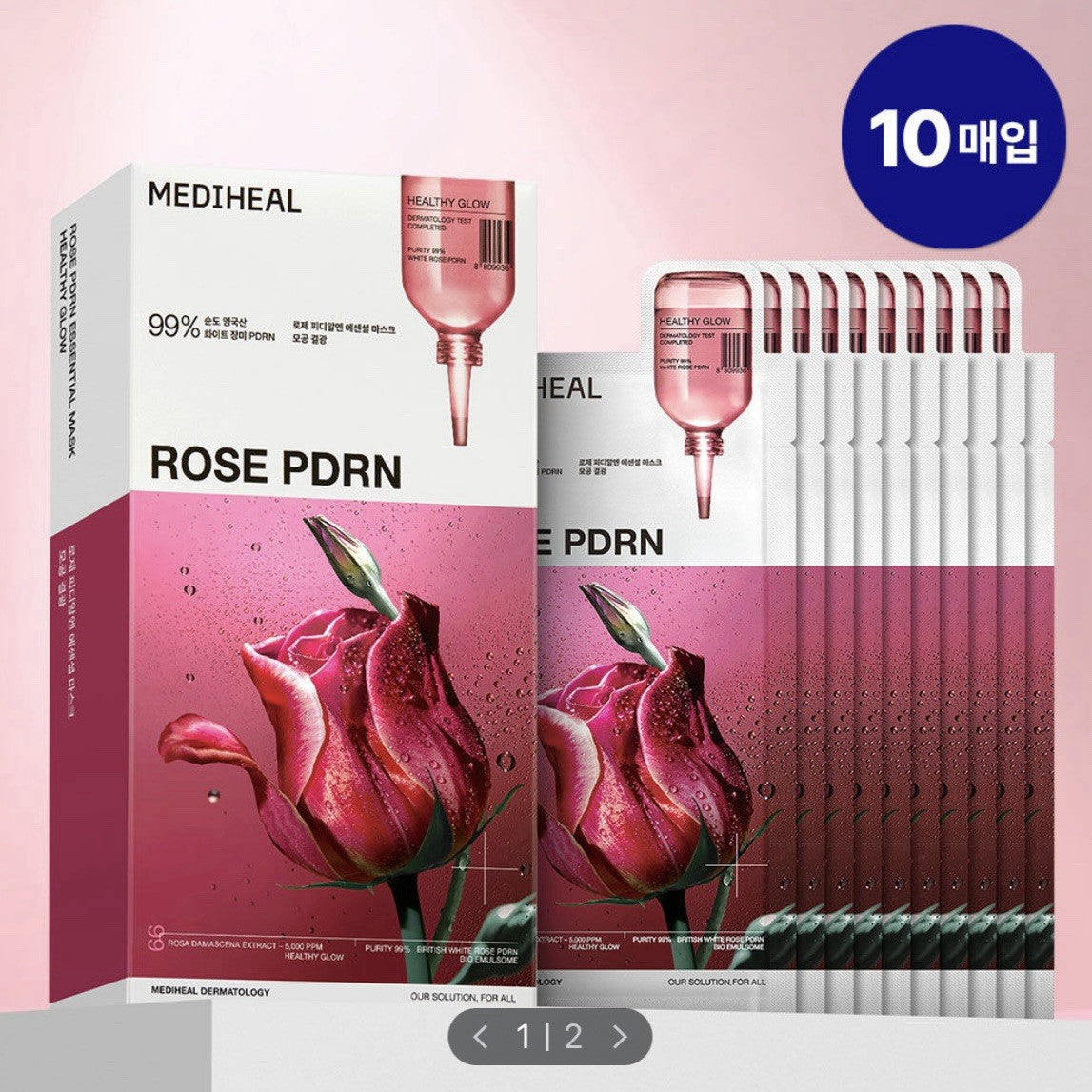Mediheal | Rose PDRN Essential Mask Healthy Glow 24ml