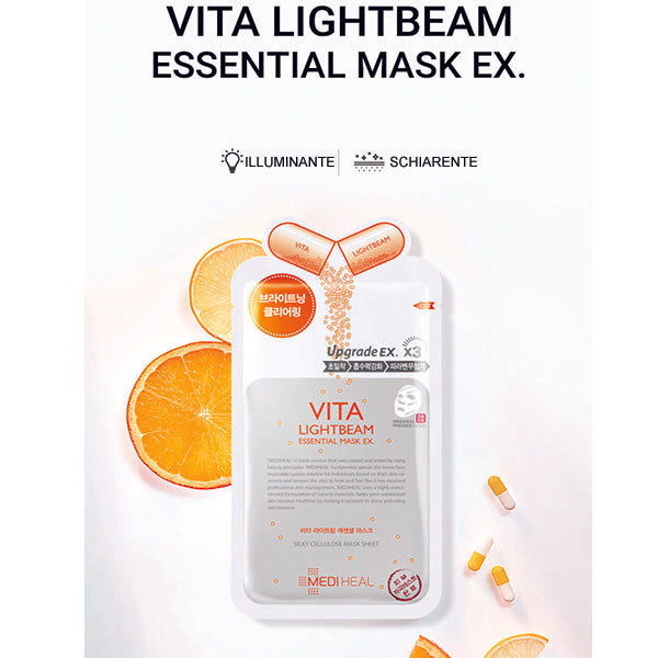 MEDIHEAL | Vita Light Beam Essential Mask (MAschera Viso)