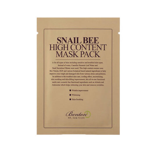 BENTON | Snail Bee High Content Mask Pack (Maschera Viso)